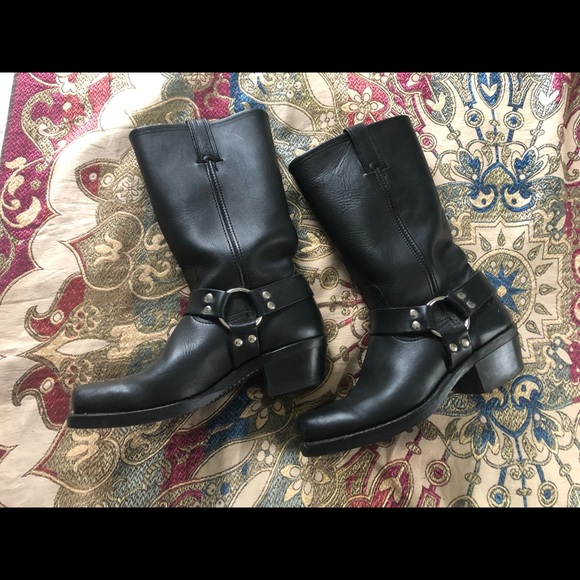 Frye Harness Biker Boots - Picture 2 of 7
